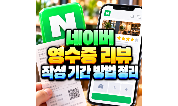 Read more about the article 네이버 마이플레이스 영수증 리뷰 기간 방법 알아보기