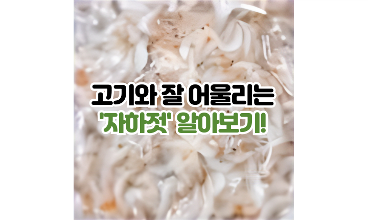 고기와 잘 어울리는 자하젓이란 썸네일