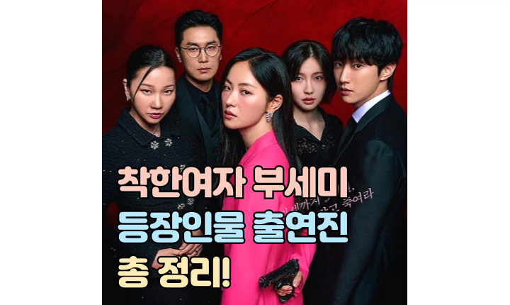 Read more about the article 착한 여자 부세미 등장인물 출연진! 전여빈 진영 장윤주 배역 줄거리