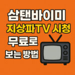 삼탠바이미 지상파 tv 시청 무료 보는 방법 대표 썸네일