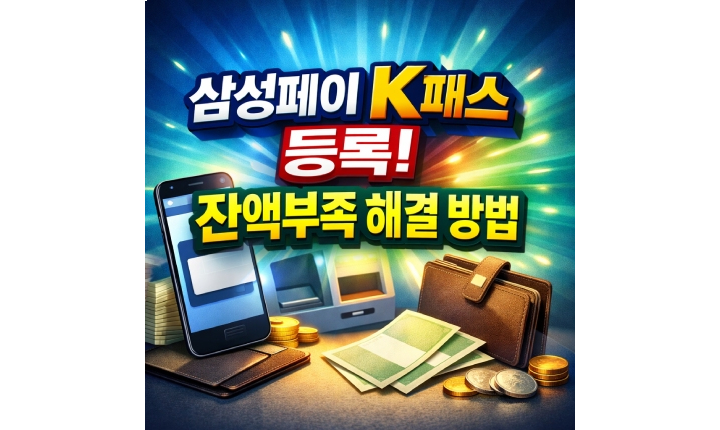 Read more about the article 삼성페이 K패스 등록 안될 때 잔액부족 해결 방법 케이뱅크