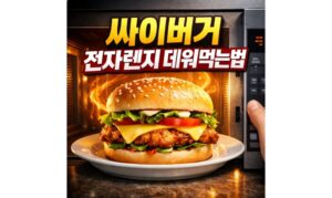 Read more about the article 싸이버거 전자렌지 데워먹는법! 에어프라이어 없이 바삭하게