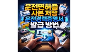 Read more about the article 운전면허증 사본 pdf 저장 운전경력증명서 발급 방법