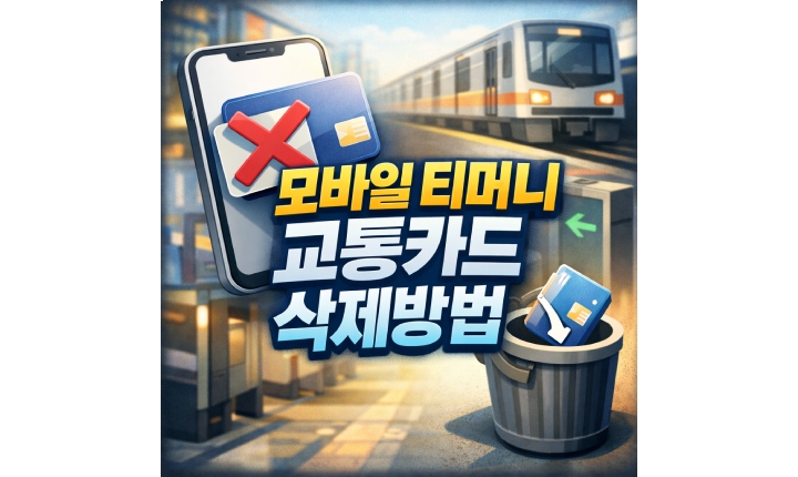 Read more about the article 모바일 티머니 교통카드 삭제 삼성페이에서 해지 등록방법