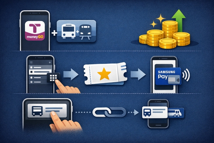 모바일 티머니 교통카드 삭제 삼성페이 해지 등록방법 이미지