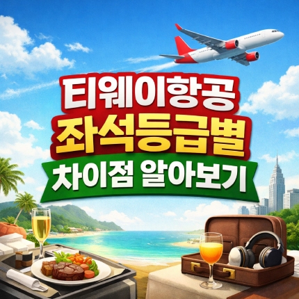 티웨이항공 프론트존과 프리미엄존 차이 좌석등급 썸네일