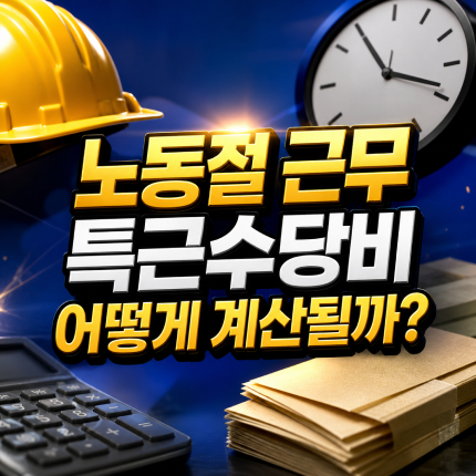 2026 노동절에 근무하면 특근수당비 어떻게 계산 썸네일