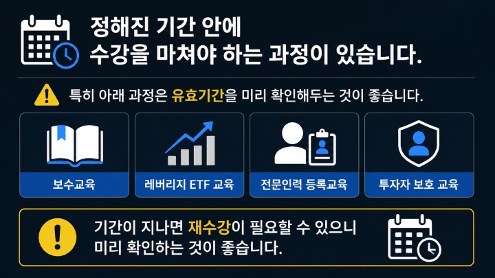 금융투자교육원 홈페이지 레버리지 etf 교육 신청 이미지
