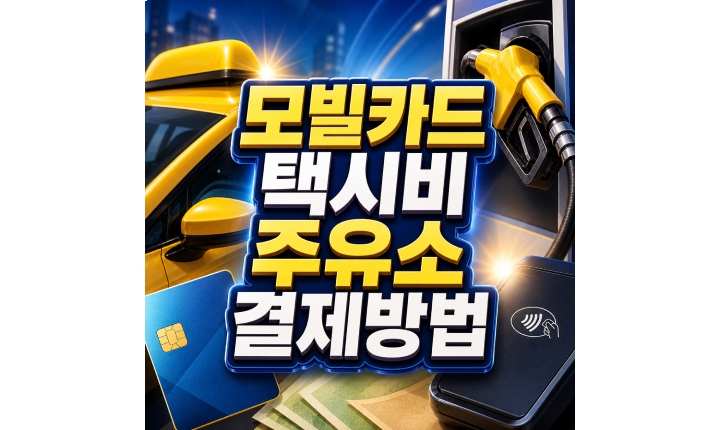 Read more about the article 모빌카드 택시비 결제 주유소 실물카드 사용방법