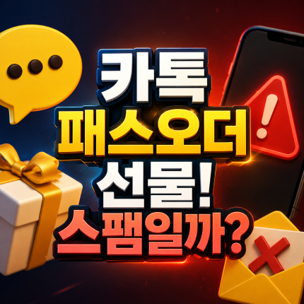 패스오더 선물 카톡 스팸인지 알아보기 썸네일