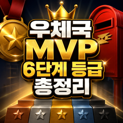 우체국 mvp 등급별 혜택 차이 6단계 등급 총정리 썸네일
