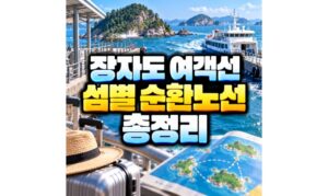 Read more about the article 장자도 여객선 말도까지 섬별 순환 배편 노선