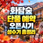 화담숲 단풍 예약 오픈시기 성수기 총정리 대표 썸네일