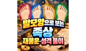 Read more about the article 족상 보는법 발모양으로 보는 재물운 성격