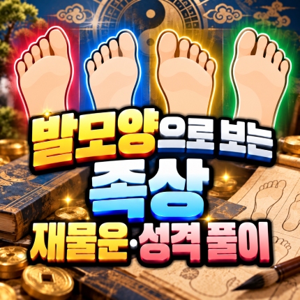 족상 보는법 발모양으로 보는 재물운 성격 썸네일